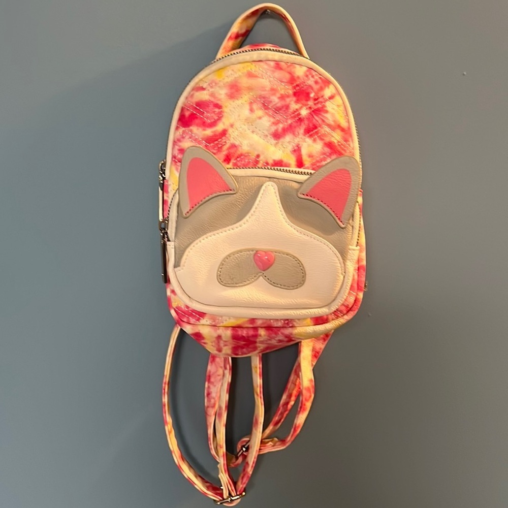 Betsey Johnson tie-dye backpack purse